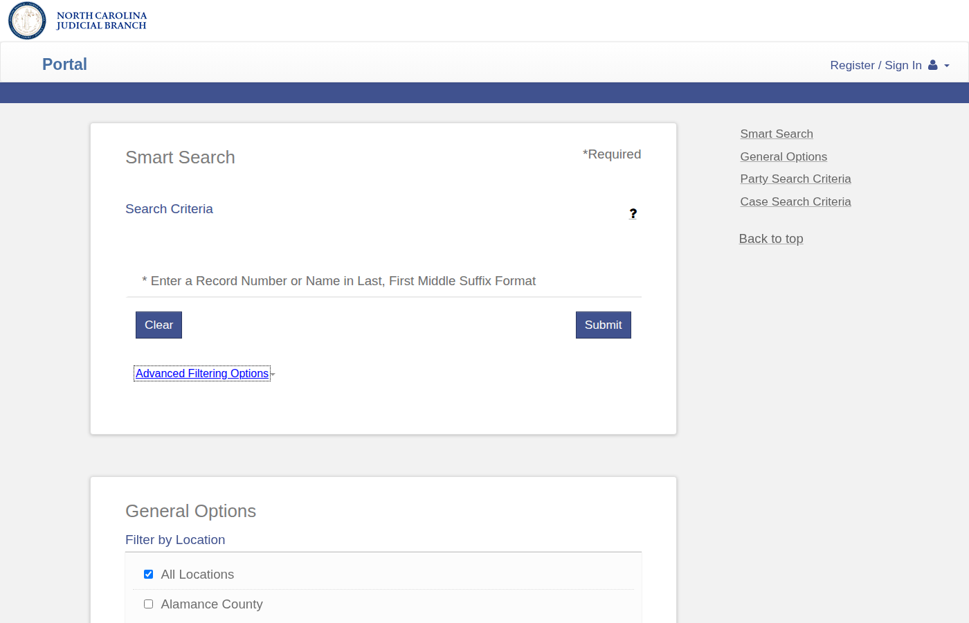 Step 4: Open Advanced Filtering Options