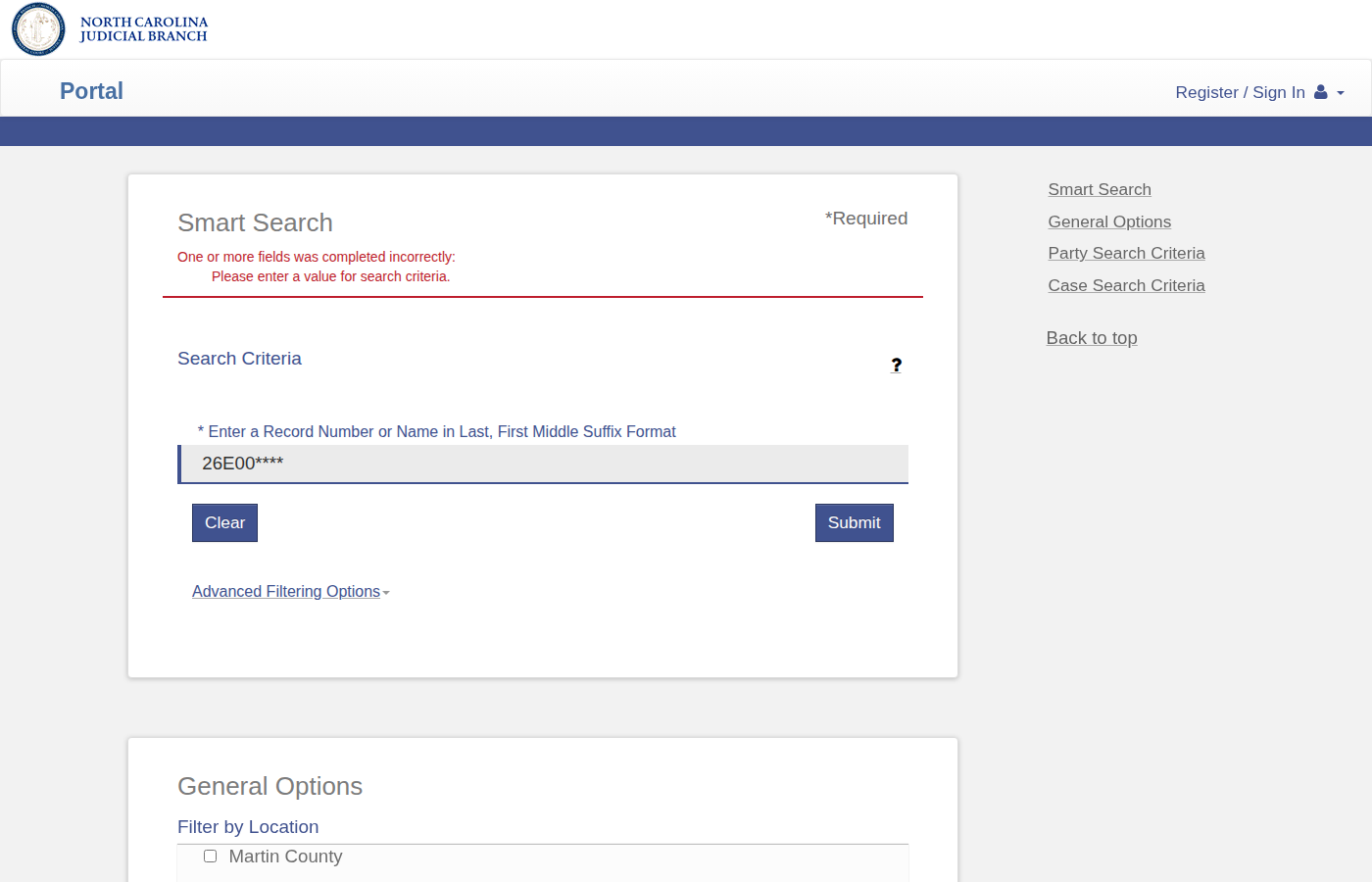 Step 6: Set Filters & Search Pattern