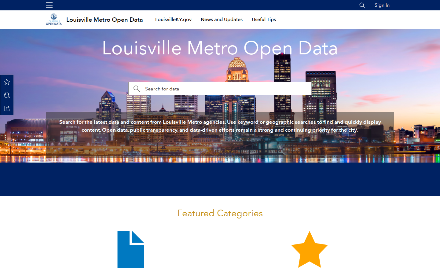 Step 1: Go to Louisville Metro Open Data — Jefferson County, Kentucky foreclosure