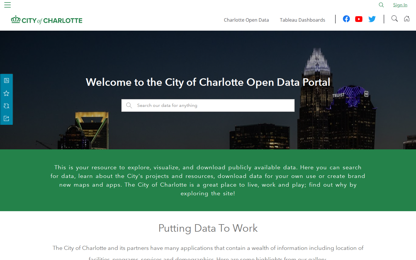 Step 1: Go to the City of Charlotte Open Data Portal — Mecklenburg County, North Carolina code violations