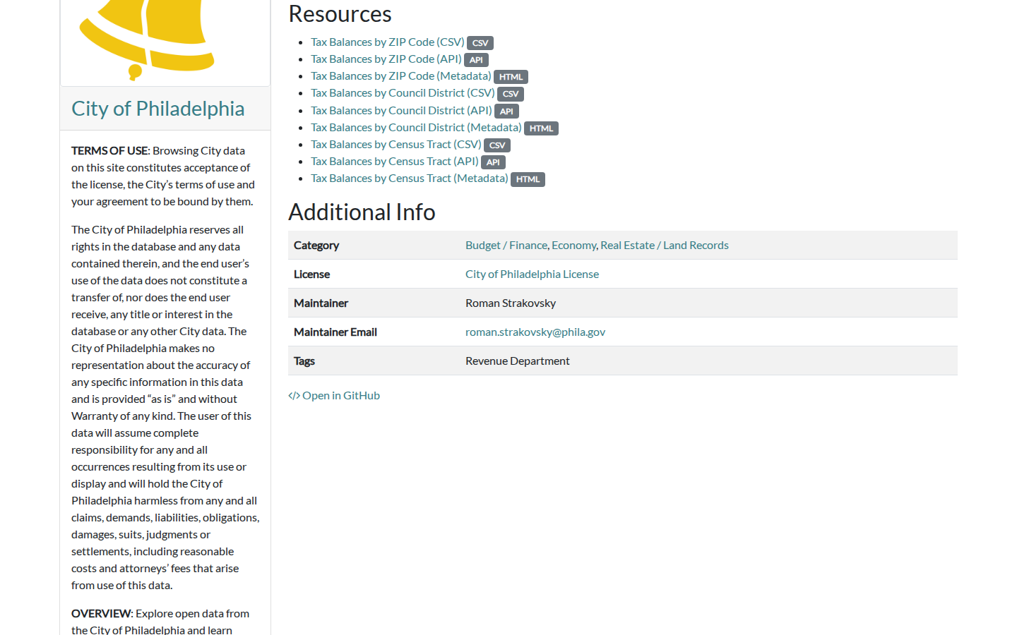 Step 3: Review the download options — Philadelphia County, Pennsylvania tax delinquent