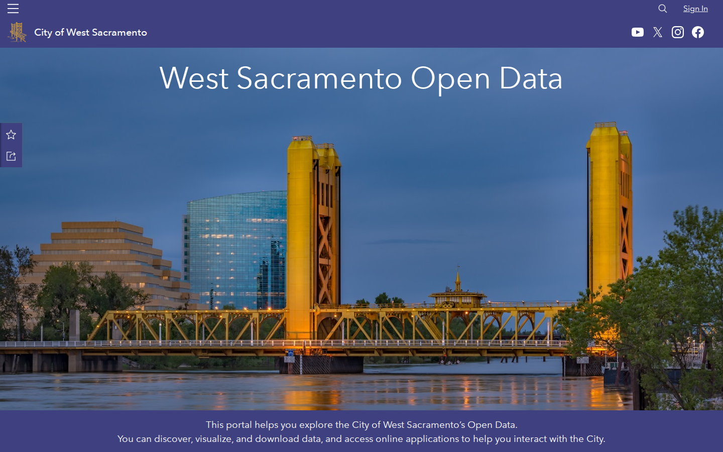 Step 1: Go to the West Sacramento Open Government Hub — Yolo County, California code violations